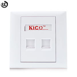 Kico cat6 cat7 Cổng đôi cổng đôi PVC khuôn mặt loại 86 * 86 Tấm mặt